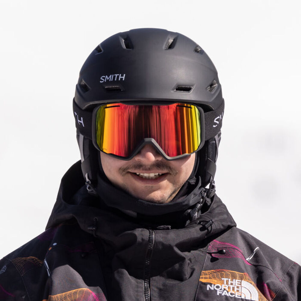  Smith Optics Blazer Goggles Red Sol-X Mirror - Black Frame