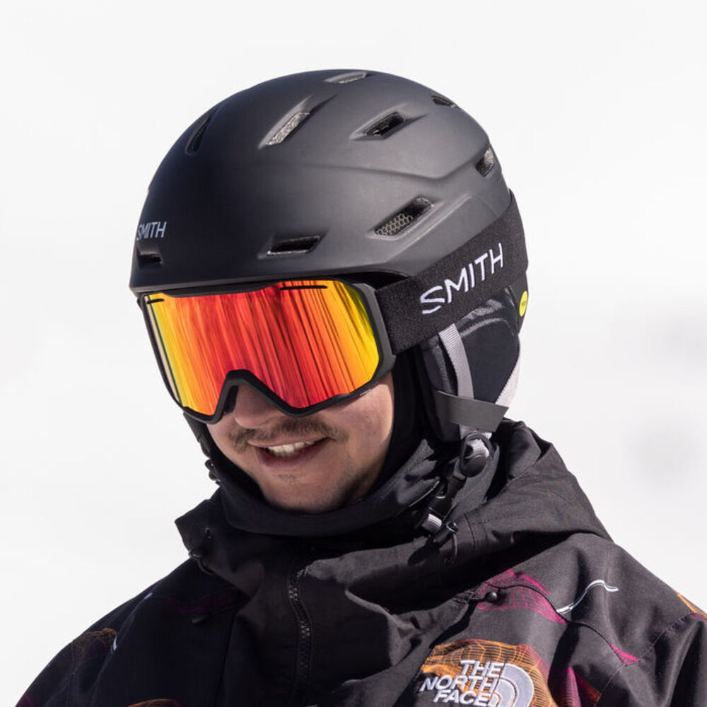  Smith Optics Blazer Goggles Red Sol-X Mirror - Black Frame