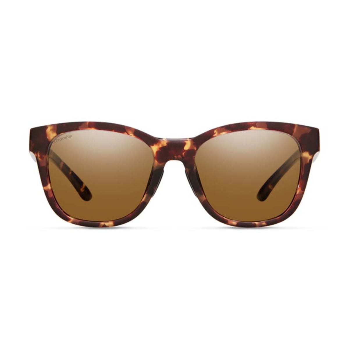  Smith Optics Caper Sunglasses ChromaPop Polarized Brown - Matte Tortoise Frame