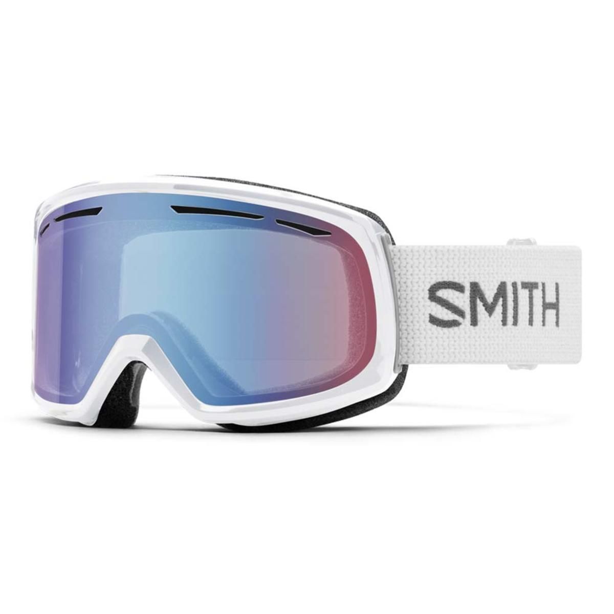  Smith Optics Drift Goggles Blue Sensor Mirror - White Frame
