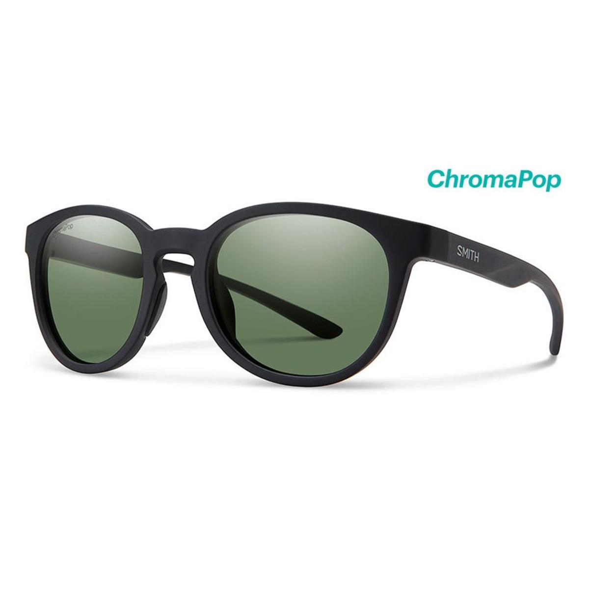  Smith Optics Eastbank Sunglasses Chromapop Polarized Gray Green - Matte Black Frame