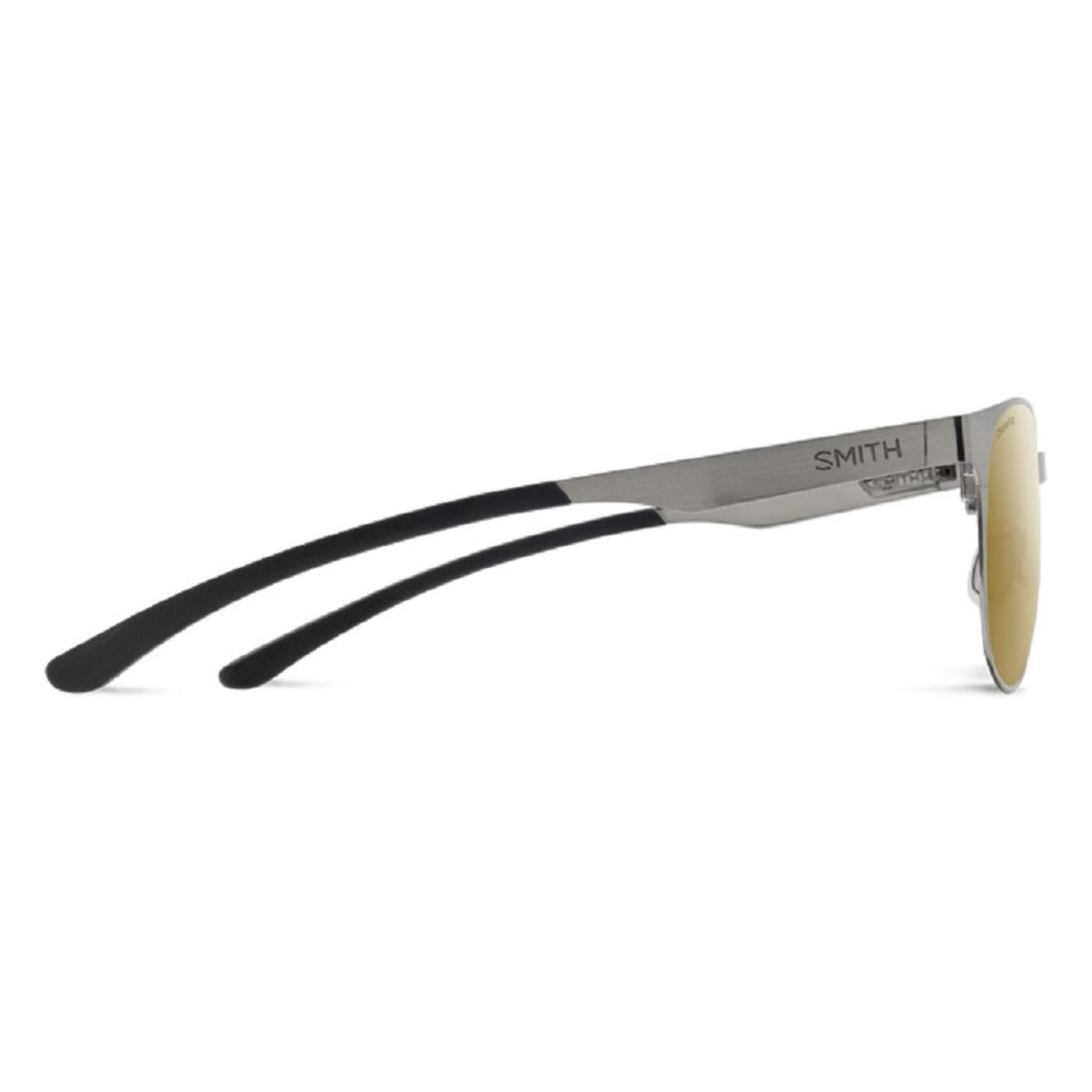  Smith Optics Eastbank Metal Sunglasses ChromaPop Polarized Bronze Mirror - Brushed Gunmetal Frame