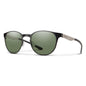  Smith Optics Eastbank Metal Sunglasses ChromaPop Polarized Gray Green - Matte Black/Silver Frame