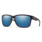  Smith Optics Emerge Sunglasses ChromaPop Polarized Blue Mirror - Matte Black Frame
