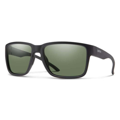  Smith Optics Emerge Sunglasses ChromaPop Polarized Gray Green Mirror - Matte Black Frame