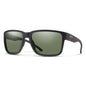  Smith Optics Emerge Sunglasses ChromaPop Polarized Gray Green Mirror - Matte Black Frame