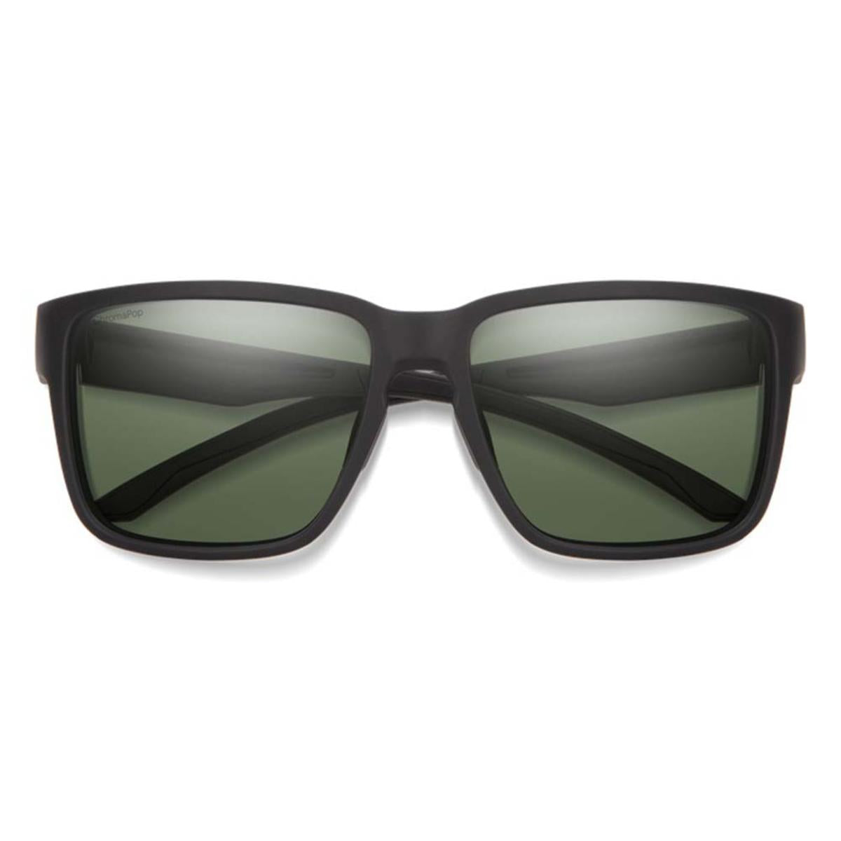  Smith Optics Emerge Sunglasses ChromaPop Polarized Gray Green Mirror - Matte Black Frame
