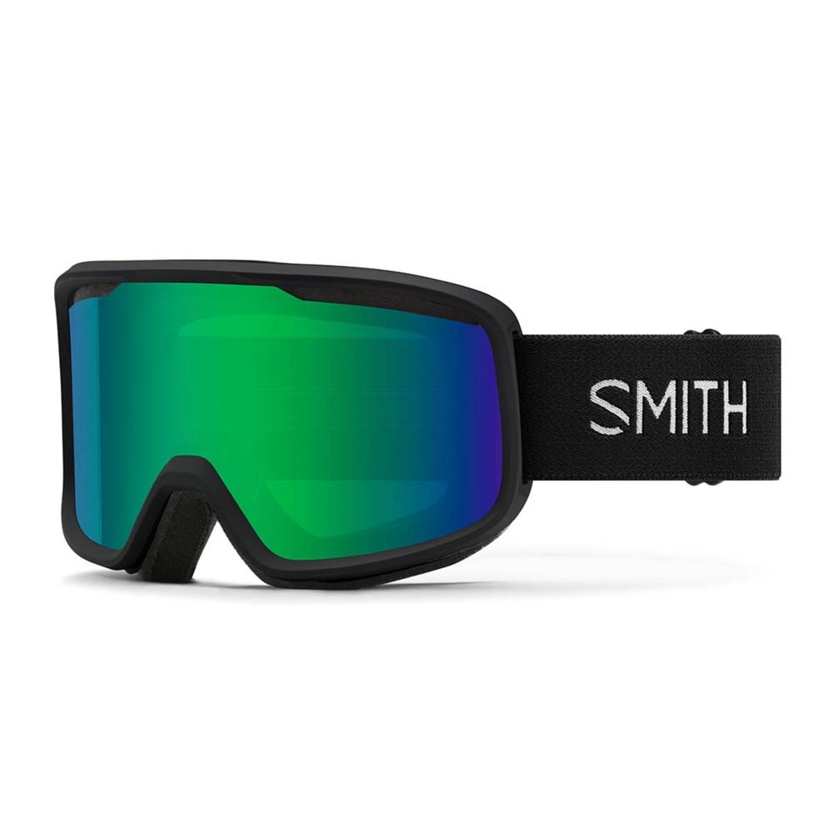  Smith Optics Frontier Goggles Green Sol-X Mirror - Black Frame