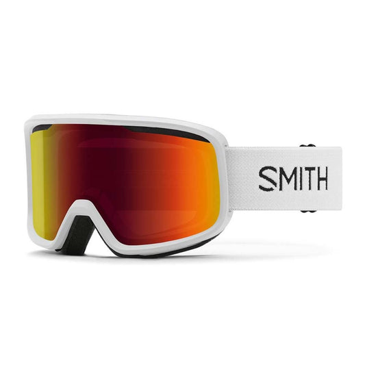  Smith Optics Frontier Goggles Red Sol-X Mirror - White Frame