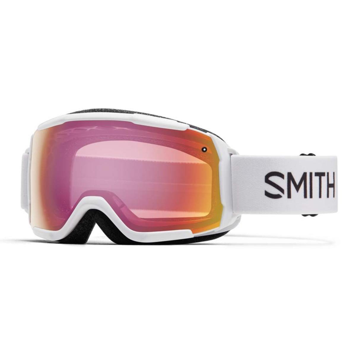  Smith Optics Grom Junior Goggles Red Sensor Mirror - White Frame