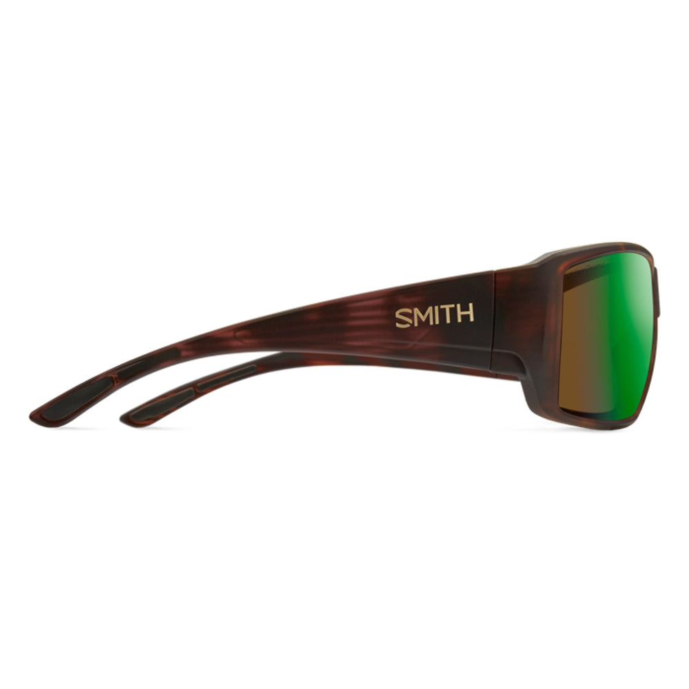  Smith Optics Guides Choice Sunglasses ChromaPop Glass Polarchromic Brown Green Mirror - Matte Tortoise Frame