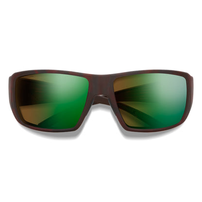  Smith Optics Guides Choice Sunglasses ChromaPop Glass Polarchromic Brown Green Mirror - Matte Tortoise Frame