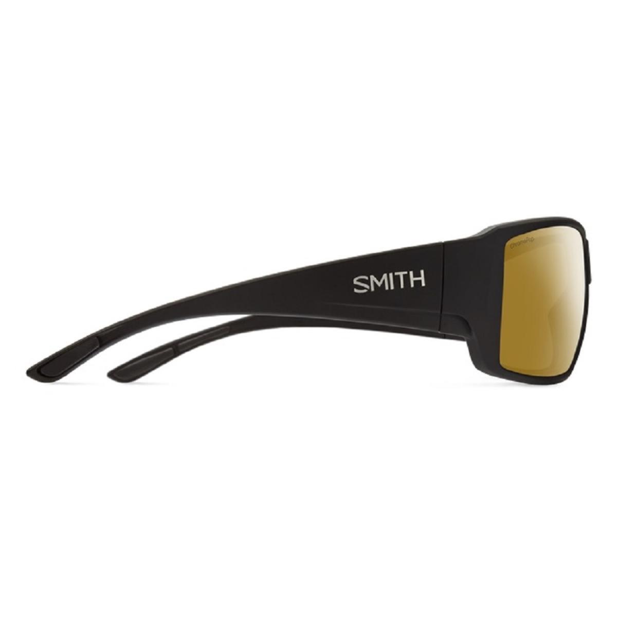  Smith Optics Guides Choice Sunglasses ChromaPop Glass Polarized Bronze Mirror - Matte Black Frame