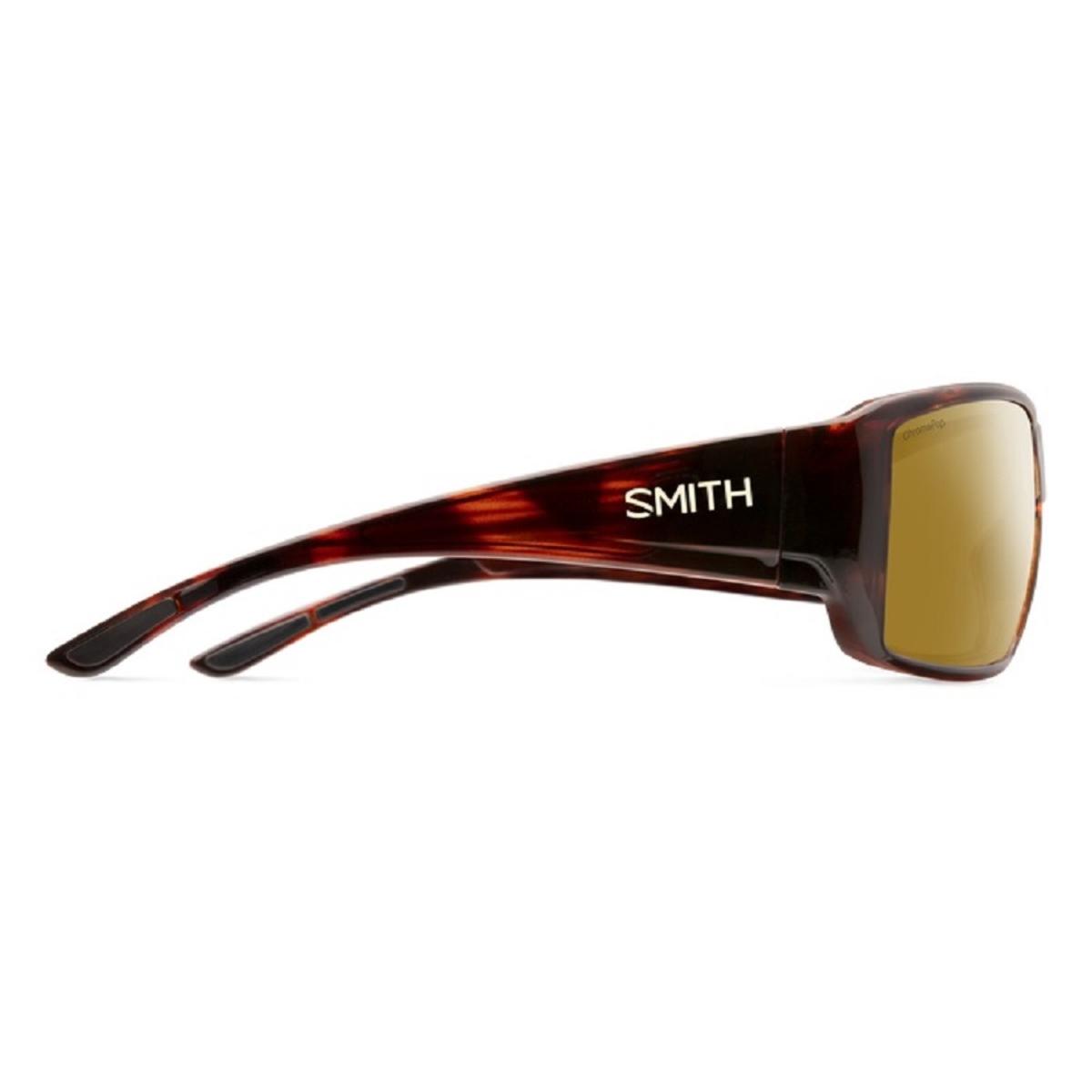  Smith Optics Guides Choice Sunglasses ChromaPop Glass Polarized Bronze Mirror - Tortoise Frame