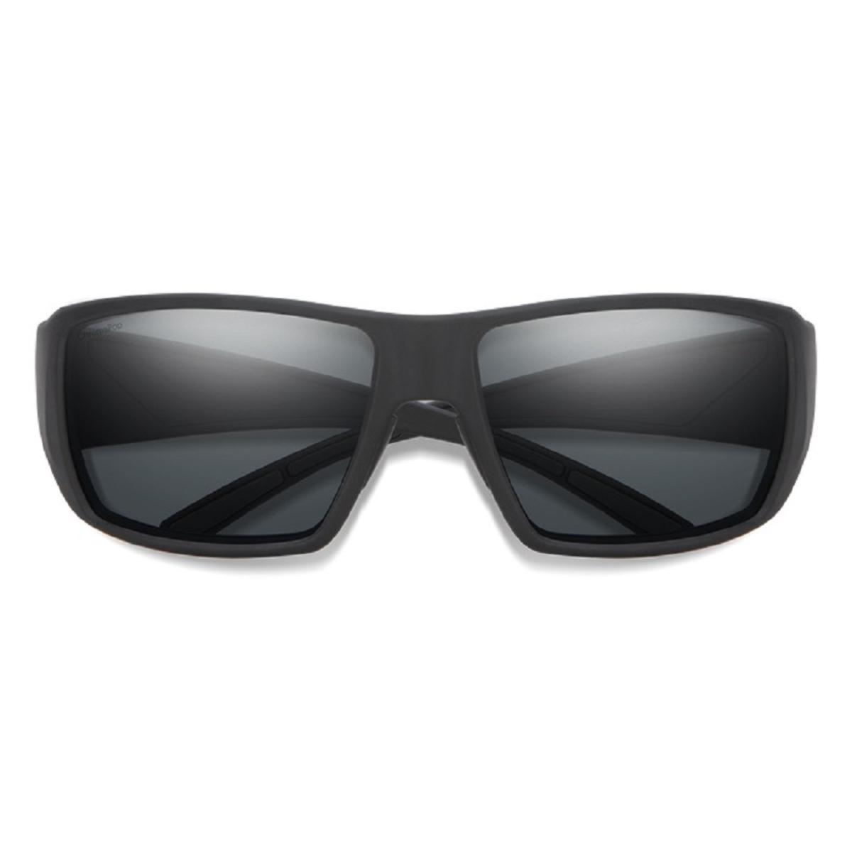  Smith Optics Guides Choice Sunglasses ChromaPop Glass Polarized Gray - Matte Black Frame