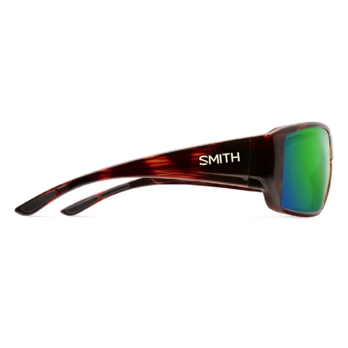  Smith Optics Guides Choice Sunglasses ChromaPop Glass Polarized Green Mirror - Tortoise Frame