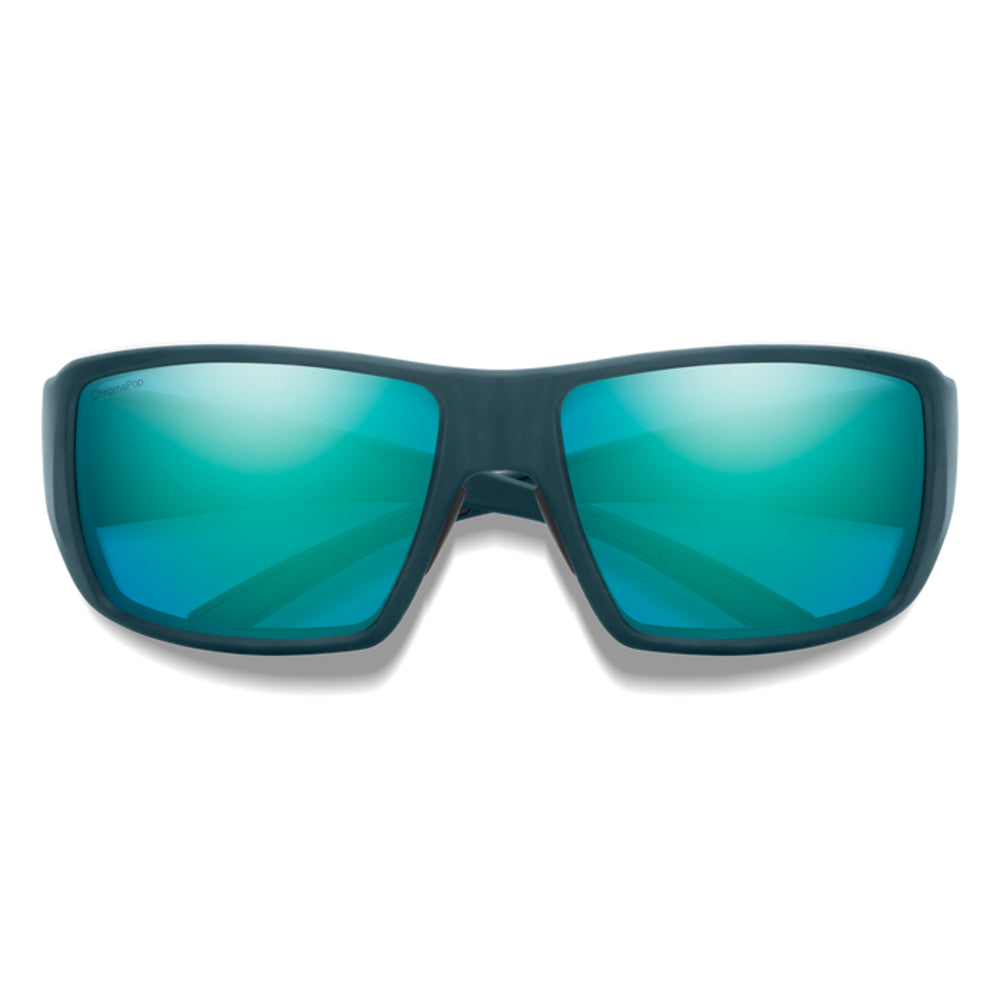  Smith Optics Guides Choice Sunglasses ChromaPop Glass Polarized Opal Mirror - Matte Pacific Frame