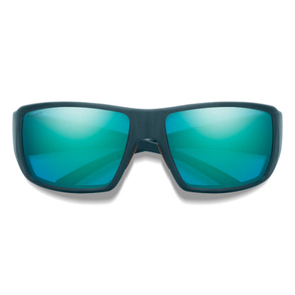  Smith Optics Guides Choice Sunglasses ChromaPop Glass Polarized Opal Mirror - Matte Pacific Frame