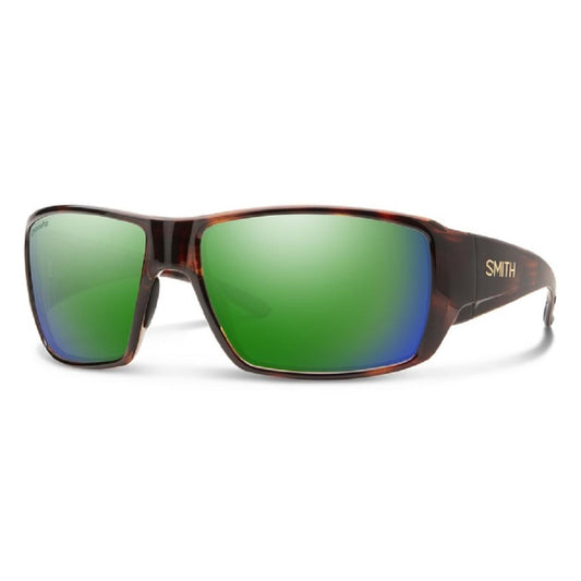  Smith Optics Guides Choice Sunglasses ChromaPop Polarized Green Mirror - Tortoise Frame
