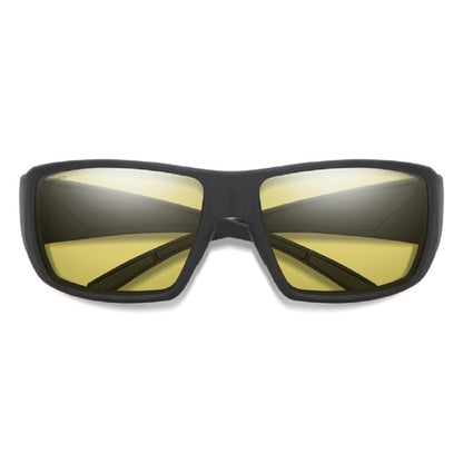  Smith Optics Guides Choice Sunglasses Chromapop Polarized Low Light Yellow - Matte Black Frame