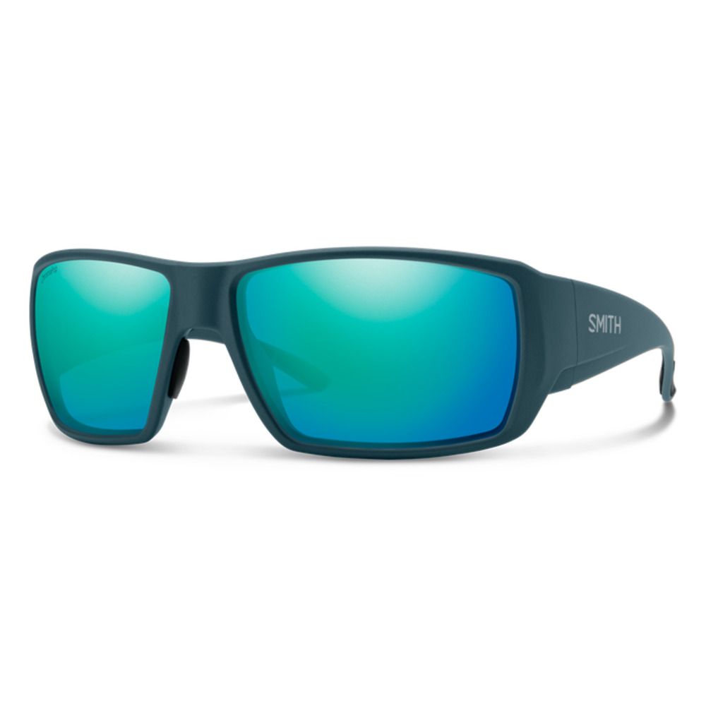  Smith Optics Guides Choice XL Sunglasses ChromaPop Glass Polarized Opal Mirror - Matte Pacific Frame