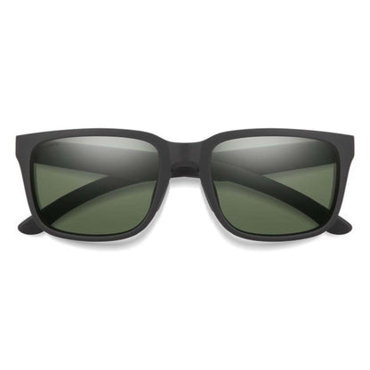  Smith Optics Headliner Sunglasses ChromaPop Polarized Gray Green Mirror - Matte Black Frame