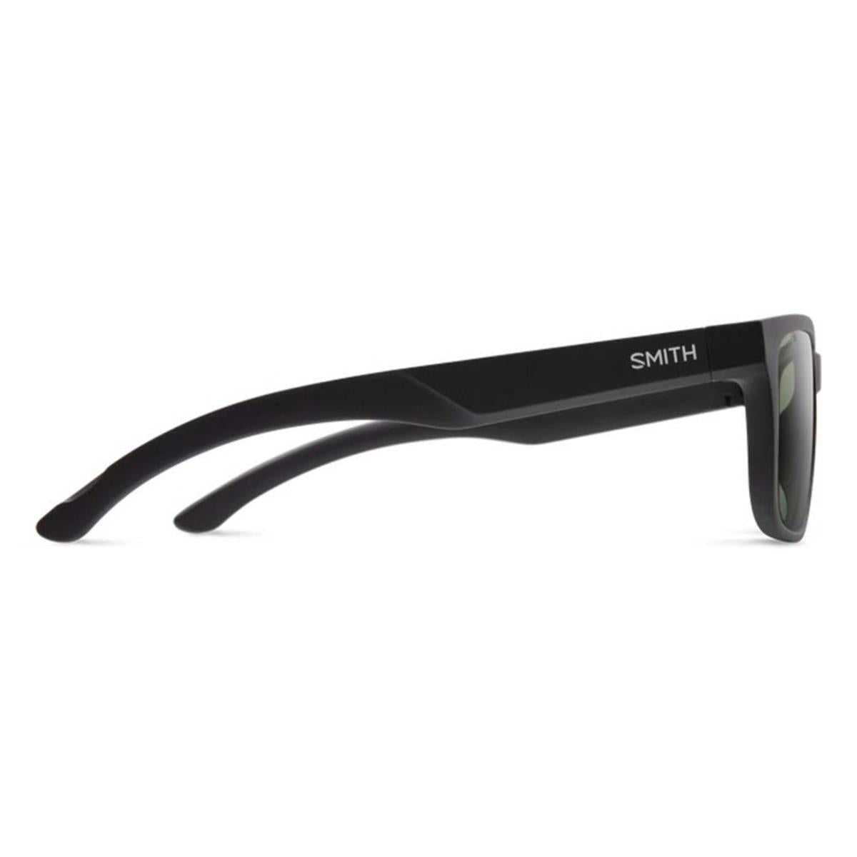  Smith Optics Headliner Sunglasses ChromaPop Polarized Gray Green Mirror - Matte Black Frame