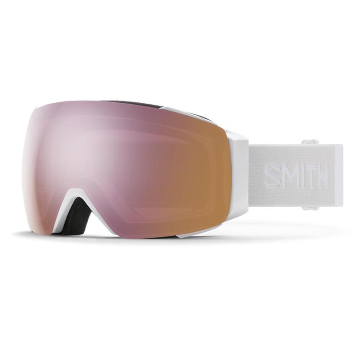  Smith Optics I/O MAG Goggles ChromaPop Everyday Rose Gold Mirror - White Vapor Frame