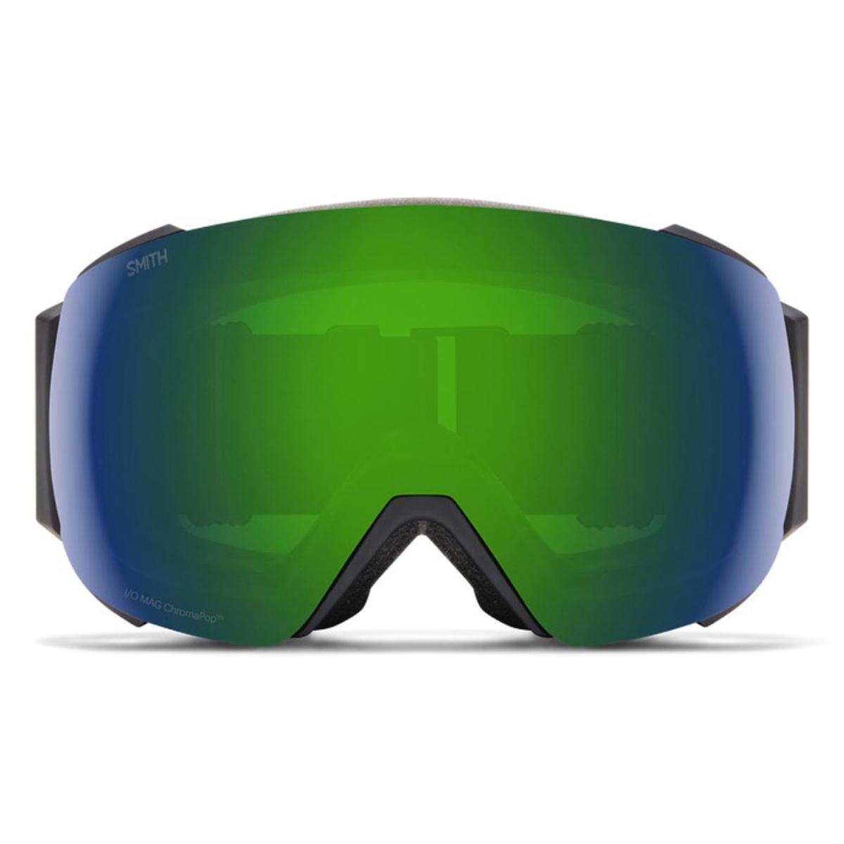  Smith Optics I/O MAG Goggles ChromaPop Sun Green Mirror - Black Frame