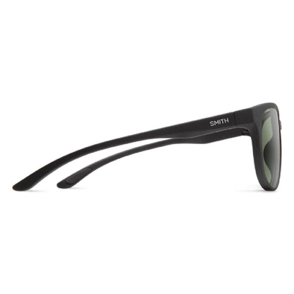  Smith Optics Lake Shasta Sunglasses ChromaPop Polarized Gray Green - Matte Black Frame