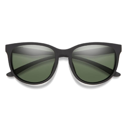  Smith Optics Lake Shasta Sunglasses ChromaPop Polarized Gray Green - Matte Black Frame