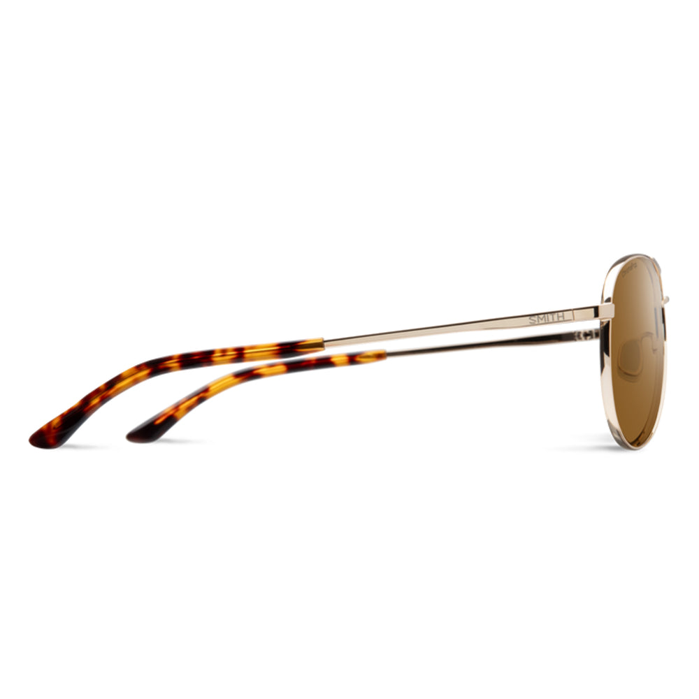  Smith Optics Langley 2 Sunglasses ChromaPop Polarized Brown - Gold Frame