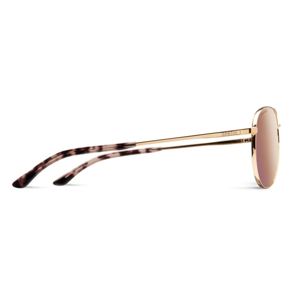  Smith Optics Langley 2 Sunglasses ChromaPop Polarized Rose Gold Mirror - Rose Gold Frame
