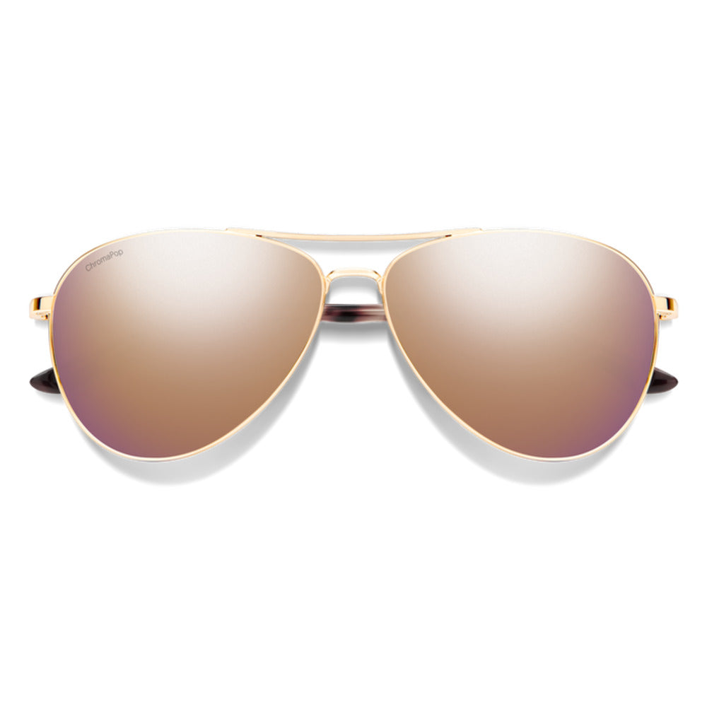  Smith Optics Langley 2 Sunglasses ChromaPop Polarized Rose Gold Mirror - Rose Gold Frame