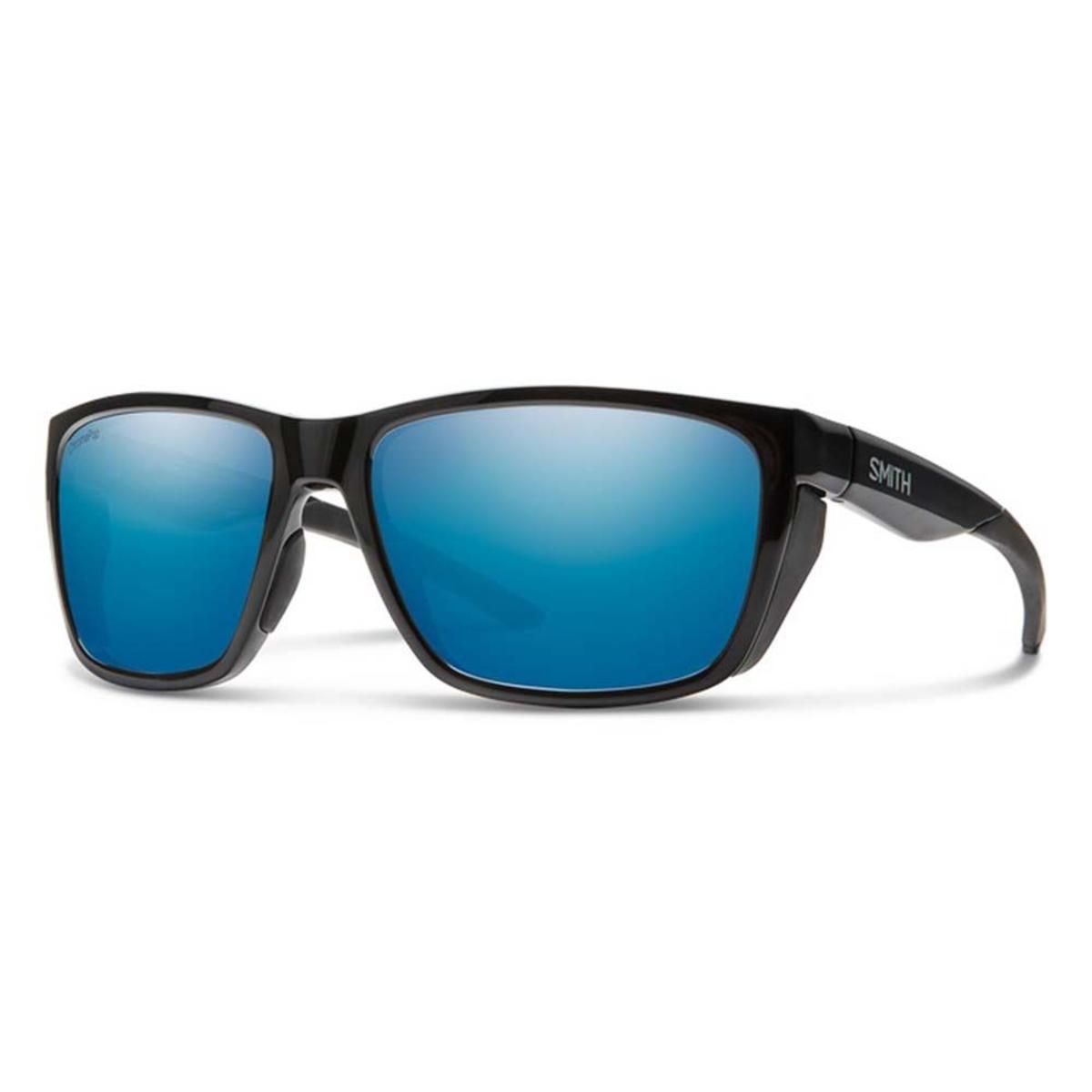  Smith Optics Longfin Sunglasses ChromaPop Polarized Blue Mirror - Black Frame