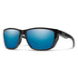  Smith Optics Longfin Sunglasses ChromaPop Polarized Blue Mirror - Black Frame