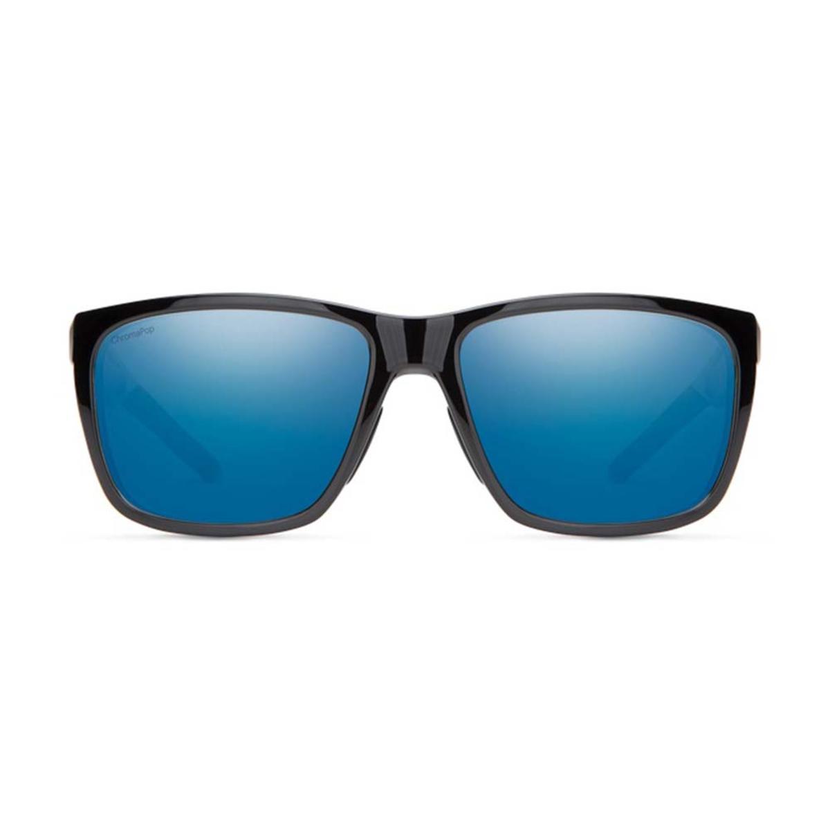  Smith Optics Longfin Sunglasses ChromaPop Polarized Blue Mirror - Black Frame