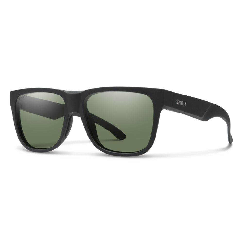  Smith Optics Lowdown 2 Sunglasses ChromaPop Gray Green - Matte Black Frame
