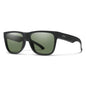  Smith Optics Lowdown 2 Sunglasses ChromaPop Gray Green - Matte Black Frame