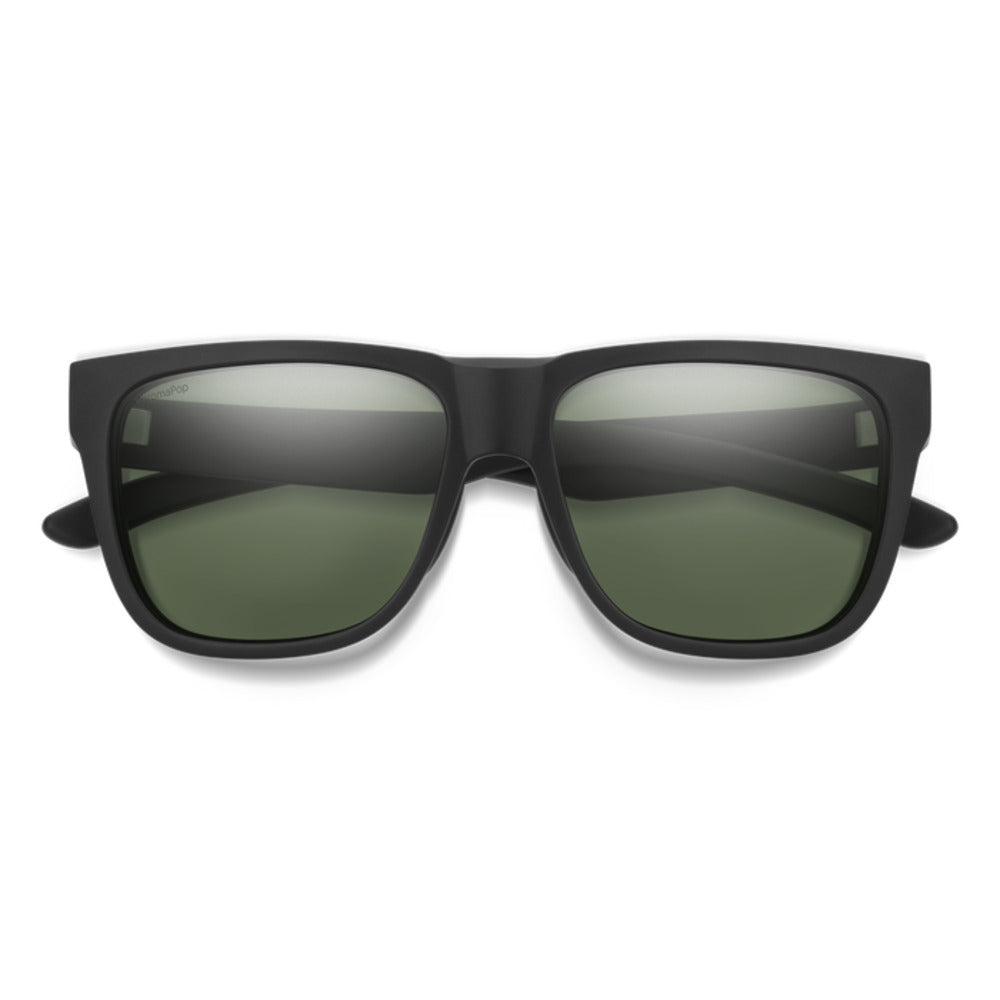  Smith Optics Lowdown 2 Sunglasses ChromaPop Gray Green - Matte Black Frame