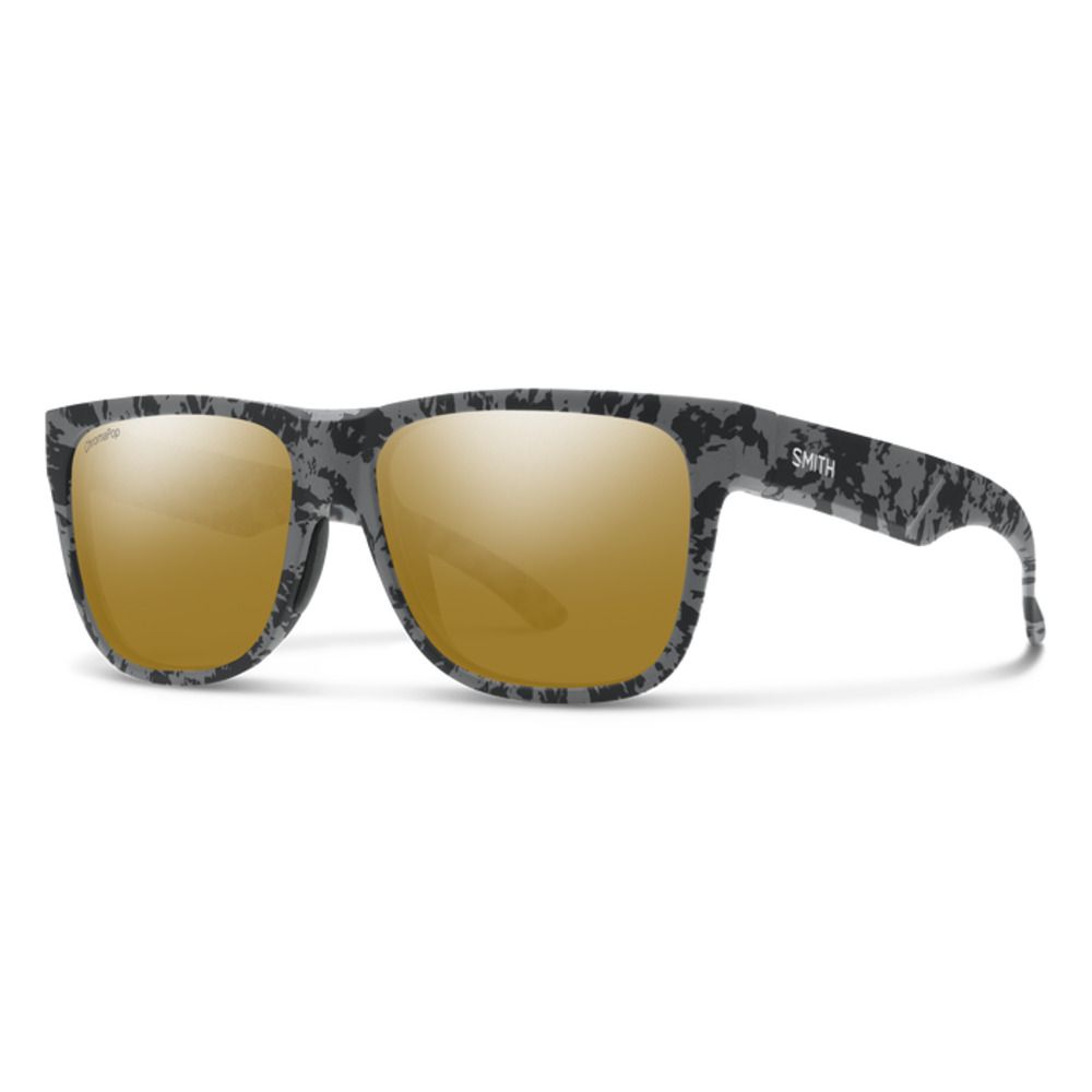  Smith Optics Lowdown 2 Sunglasses ChromaPop Polarized Bronze Mirror - Matte Gray Marble Frame