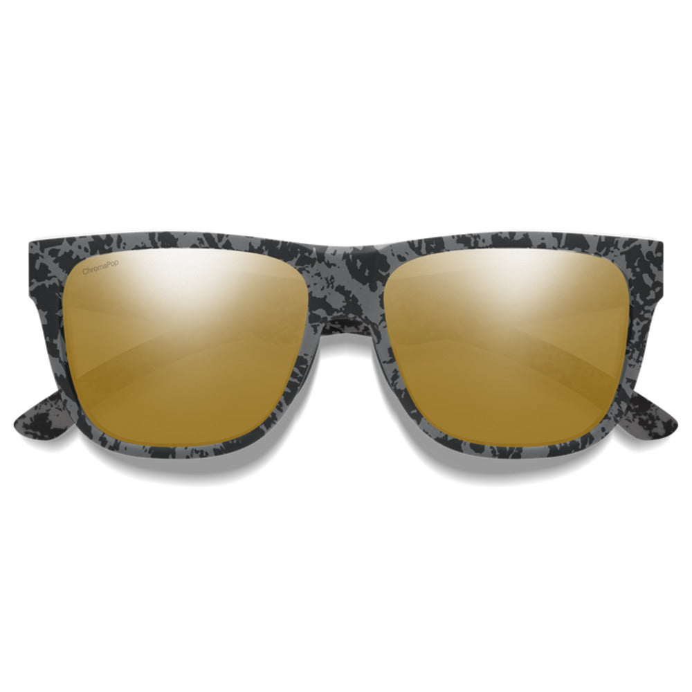  Smith Optics Lowdown 2 Sunglasses ChromaPop Polarized Bronze Mirror - Matte Gray Marble Frame
