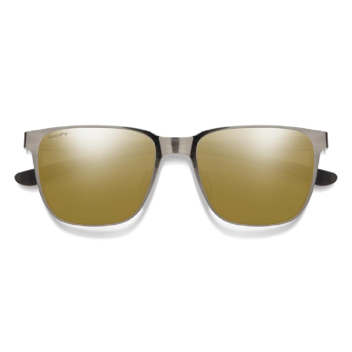  Smith Optics Lowdown Metal Sunglasses ChromaPop Polarized Bronze Mirror - Brushed Gunmetal Frame