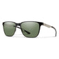  Smith Optics Lowdown Metal Sunglasses ChromaPop Polarized Gray Green - Matte Black/Silver Frame