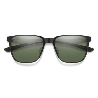  Smith Optics Lowdown Metal Sunglasses ChromaPop Polarized Gray Green - Matte Black/Silver Frame