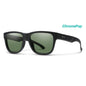  Smith Optics Lowdown Slim 2 Sunglasses Chromapop Polarized Gray Green - Matte Black Frame