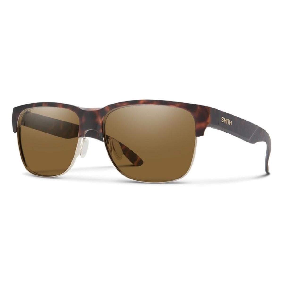  Smith Optics Lowdown Split Sunglasses ChromaPop Polarized Brown - Matte Tortoise Frame