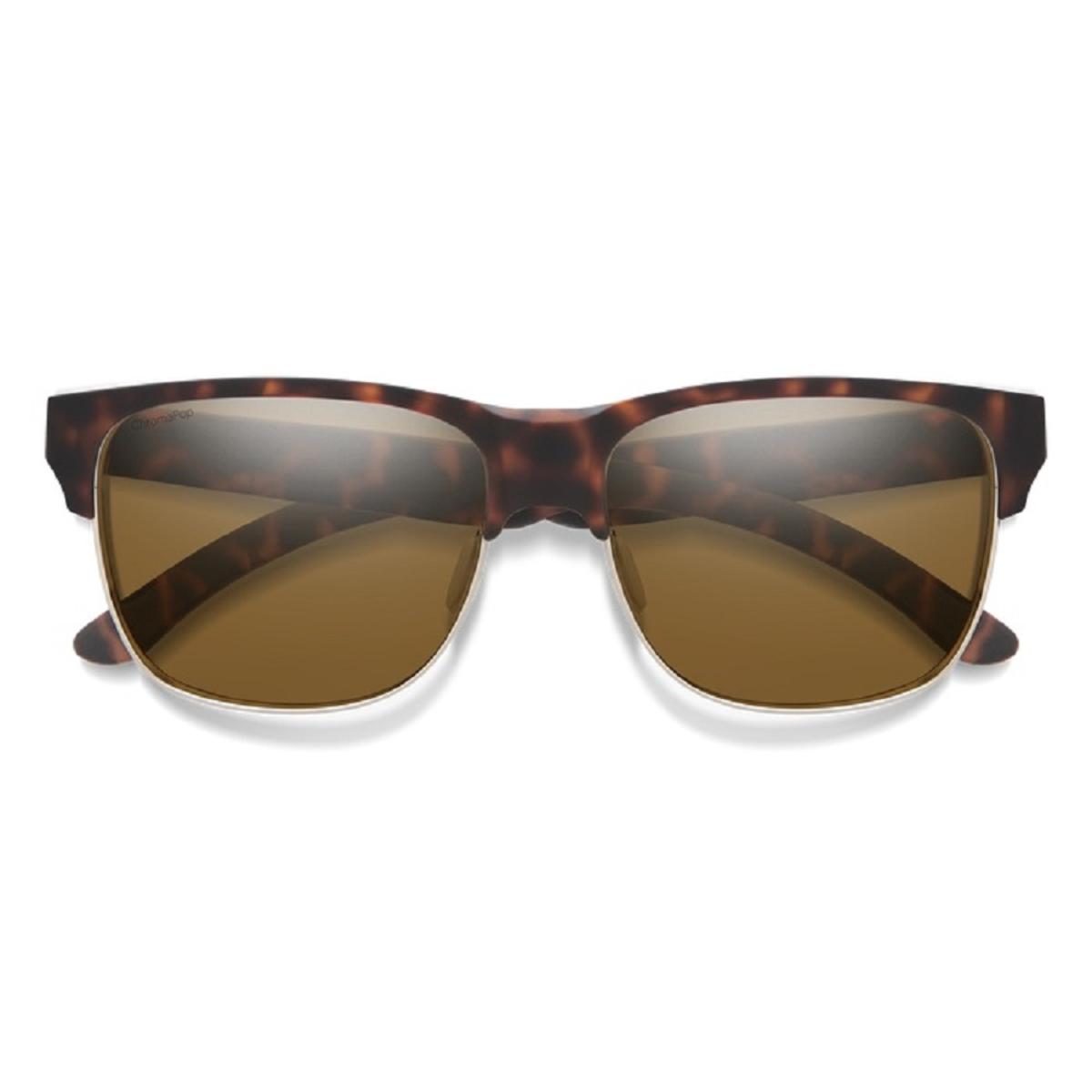  Smith Optics Lowdown Split Sunglasses ChromaPop Polarized Brown - Matte Tortoise Frame