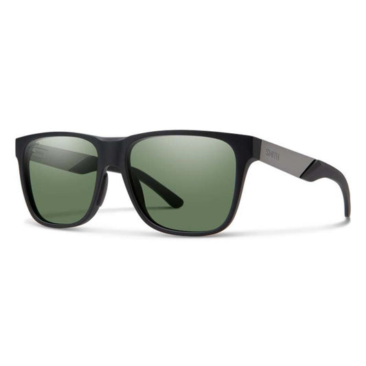  Smith Optics Lowdown Steel Sunglasses ChromaPop Polarized Gray Green - Matte Black Ruthenium Frame