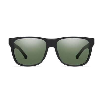  Smith Optics Lowdown Steel Sunglasses ChromaPop Polarized Gray Green - Matte Black Ruthenium Frame